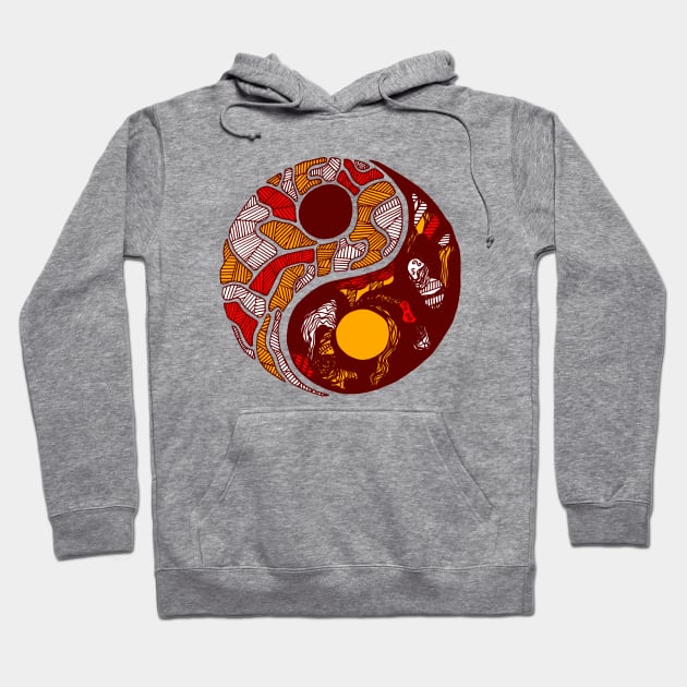 Orad Abstract Yin Yang Hoodie by kenallouis